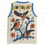 Vintage BIrds on Tree Jersey Tank