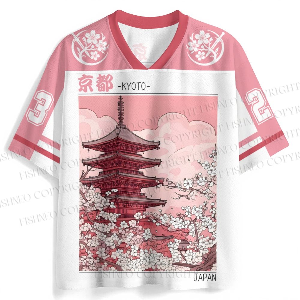 Japanese Sakura in Kyoto Jersey Shirts