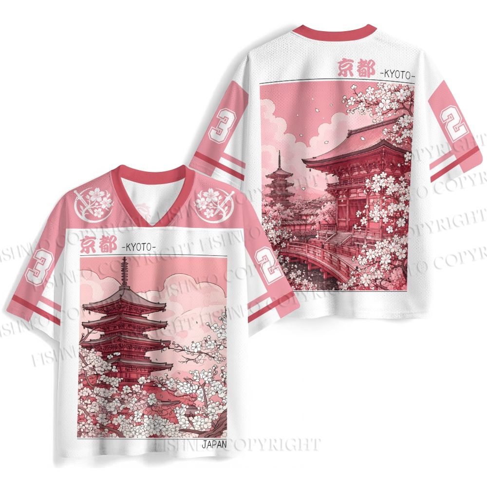 Japanese Sakura in Kyoto Jersey Shirts