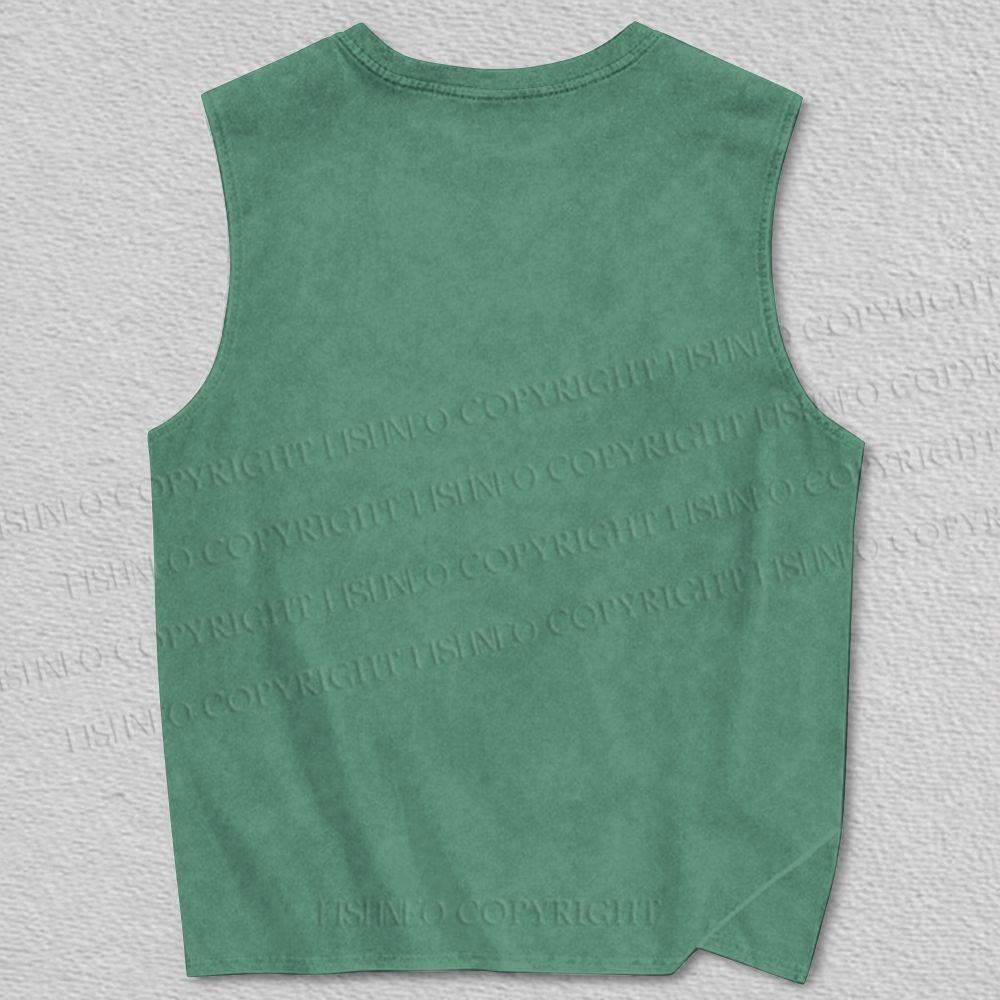 Unisex Vintage Bird Printed Tank Top