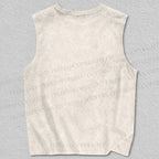 Unisex Vintage Black Cat on Sakura Tree Printed Tank Top