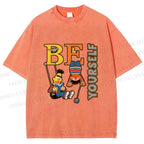 Unisex The Sesame Street Be Yourself Printed Washed Tee