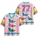 Three Birds Printed Jersey Shirts