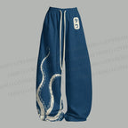 Octopus Japanese Style Top & Elasticated Trousers Two-Piece Set