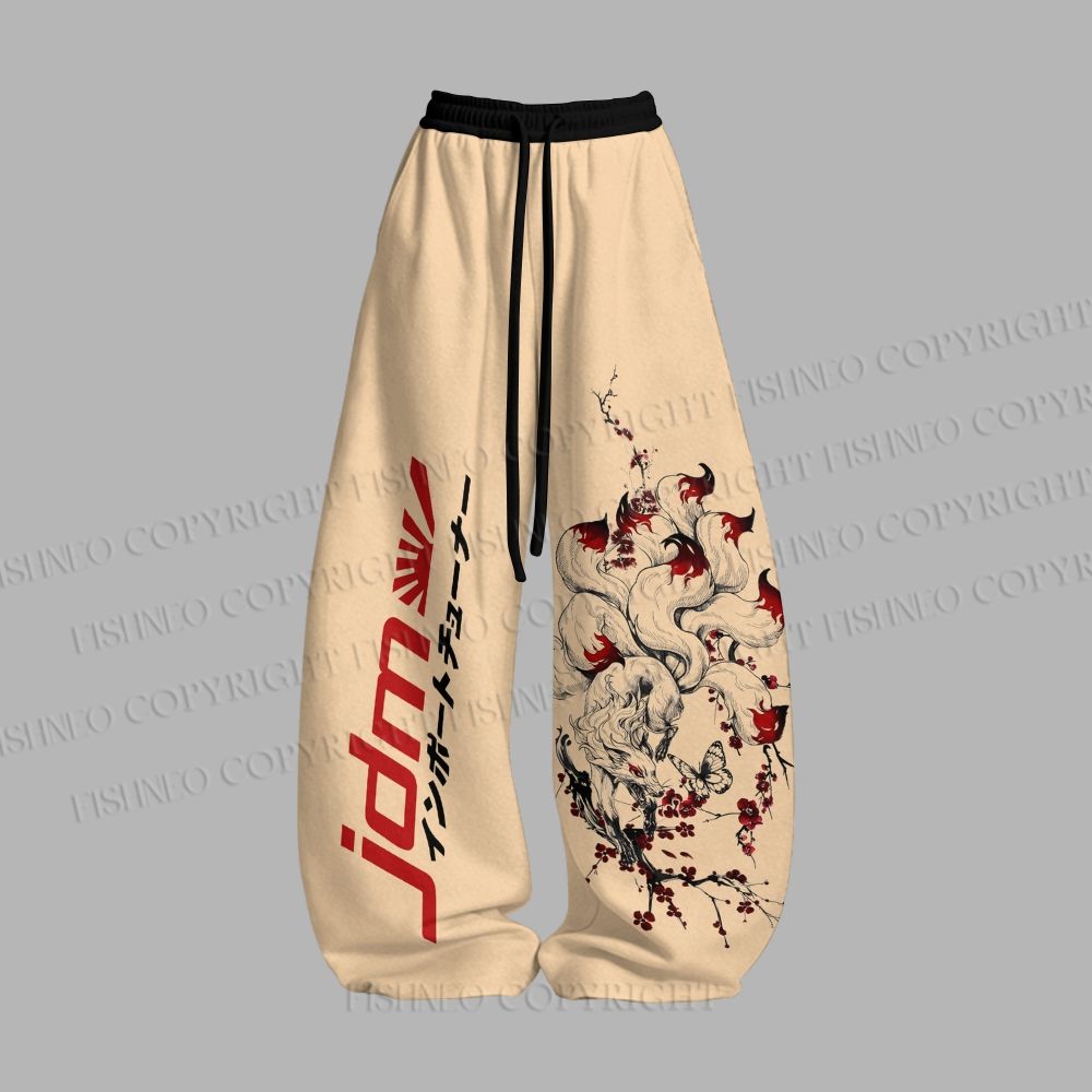Unisex Kitsune Runner JDM Loose Tank Top Set