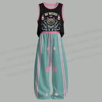 Unisex Be Weird It's Cool Octopus Cat Loose Tank Top Set