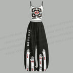Bauhaus Black Arms And Red Eyes Top & Elasticated Trousers Two-Piece Set