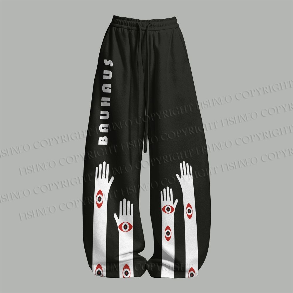 Bauhaus Black Arms And Red Eyes Top & Elasticated Trousers Two-Piece Set