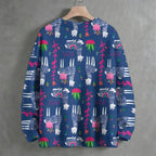 Cartoon Alpaca Crew Neck Sweater