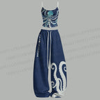 Yayoi Kusama Octopus Top & Elasticated Trousers Two-Piece Set