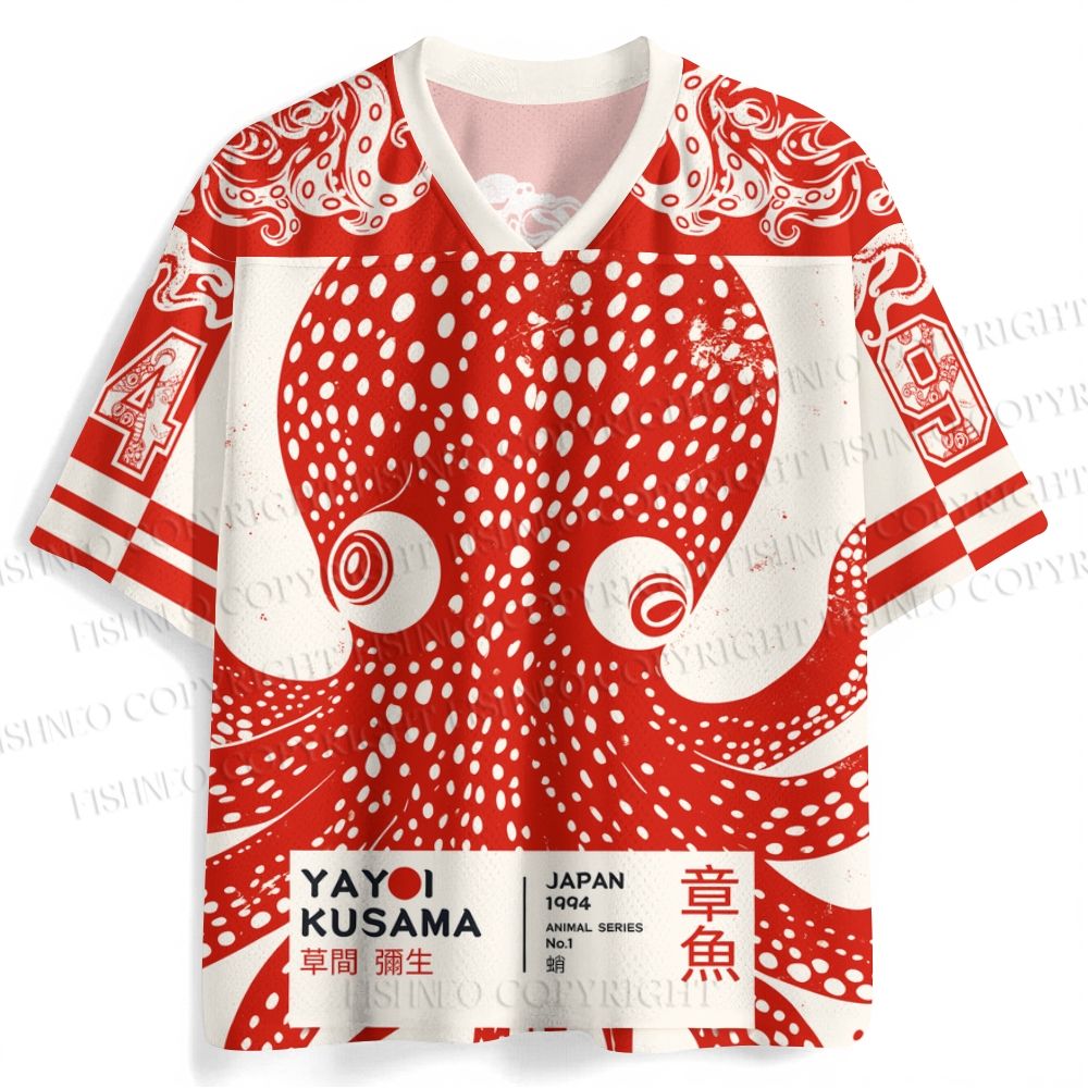 Yayoi Kusam Octopus Printed Jersey Shirts