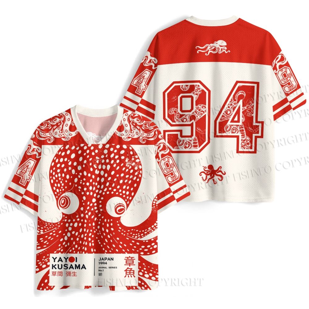 Yayoi Kusam Octopus Printed Jersey Shirts