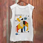Unisex Bauhaus Elephant Casual Printed Tank Top