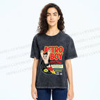 Unisex Astro Boy Printed Washed Tee