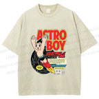 Unisex Astro Boy Printed Washed Tee