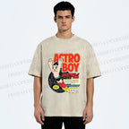 Unisex Astro Boy Printed Washed Tee