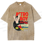 Unisex Astro Boy Printed Washed Tee