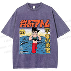 Unisex  Astro Boy Printed Washed Tee