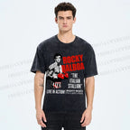 Unisex Rocky: Rocky Balboa Printed Washed Tee