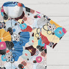 Mushroom Japanese Graphic Printed Hawaiian Shirt