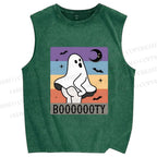 Unisex BOOOOOOOTY Printed Washed Tank Top