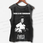 Unisex Rocky: There Is No Tomorrow Printed Washed Tank Top