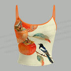 Vintage Bird With Persimmon Top & Elasticated Trousers Two-Piece Set