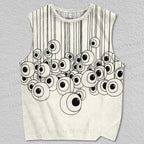 Unisex Eyeballs Hang Up Printed Tank Top