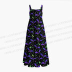 Pastel Bat Moon Star Witchy Maxi Dresses