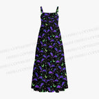 Pastel Bat Moon Star Witchy Maxi Dresses