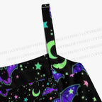 Pastel Bat Moon Star Witchy Maxi Dresses