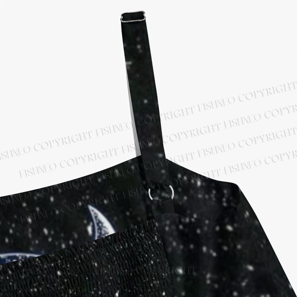 Stippled Manta Ray Ocean Wave Maxi Dresses