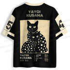 Yayoi Kusama Polka Dot Cat Jersey Shirts
