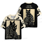 Yayoi Kusama Polka Dot Cat Jersey Shirts