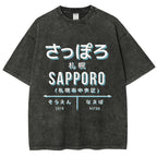 Sapporo Station Vintage Washed T-shirt