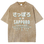 Sapporo Station Vintage Washed T-shirt