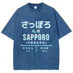 Sapporo Station Vintage Washed T-shirt
