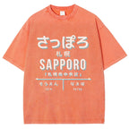 Sapporo Station Vintage Washed T-shirt
