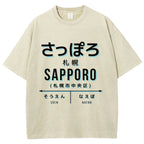 Sapporo Station Vintage Washed T-shirt
