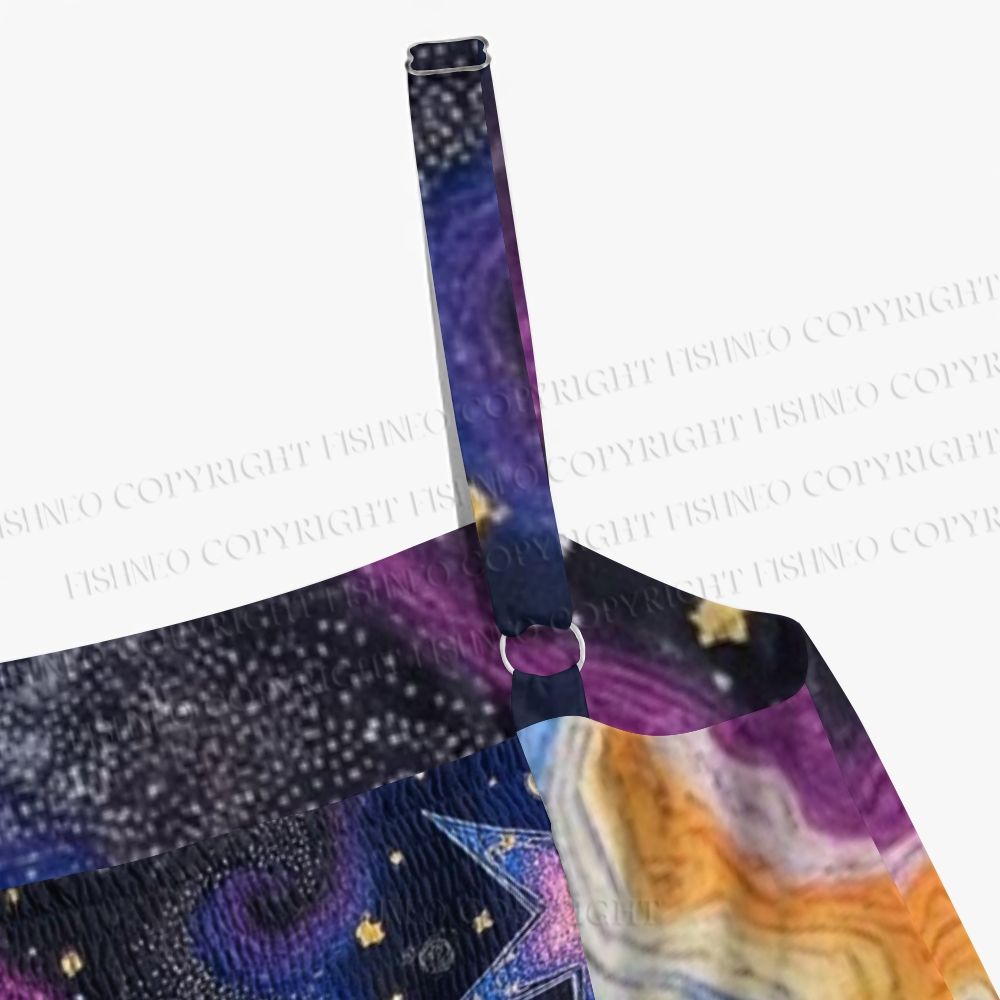 Vintage Star Map Galaxy Maxi Dresses