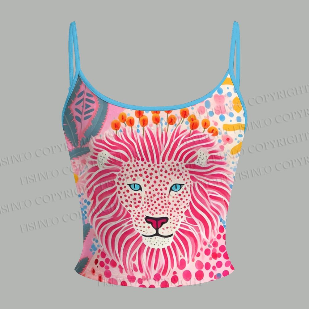 Yayoi Kusama Lion Printed Top & Elasticated Trousers Two-Piece Set