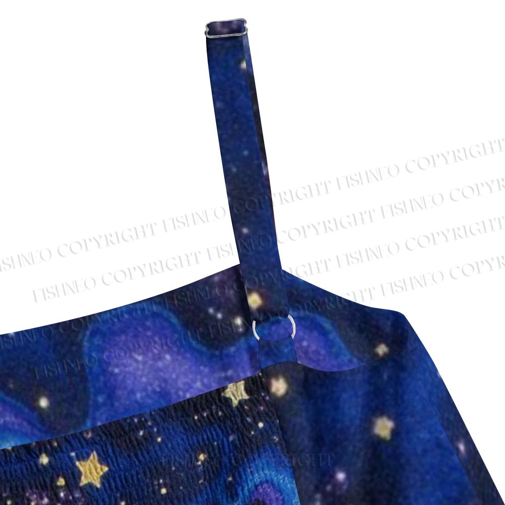 Moon Star Galaxy Night Sky Maxi Dresses