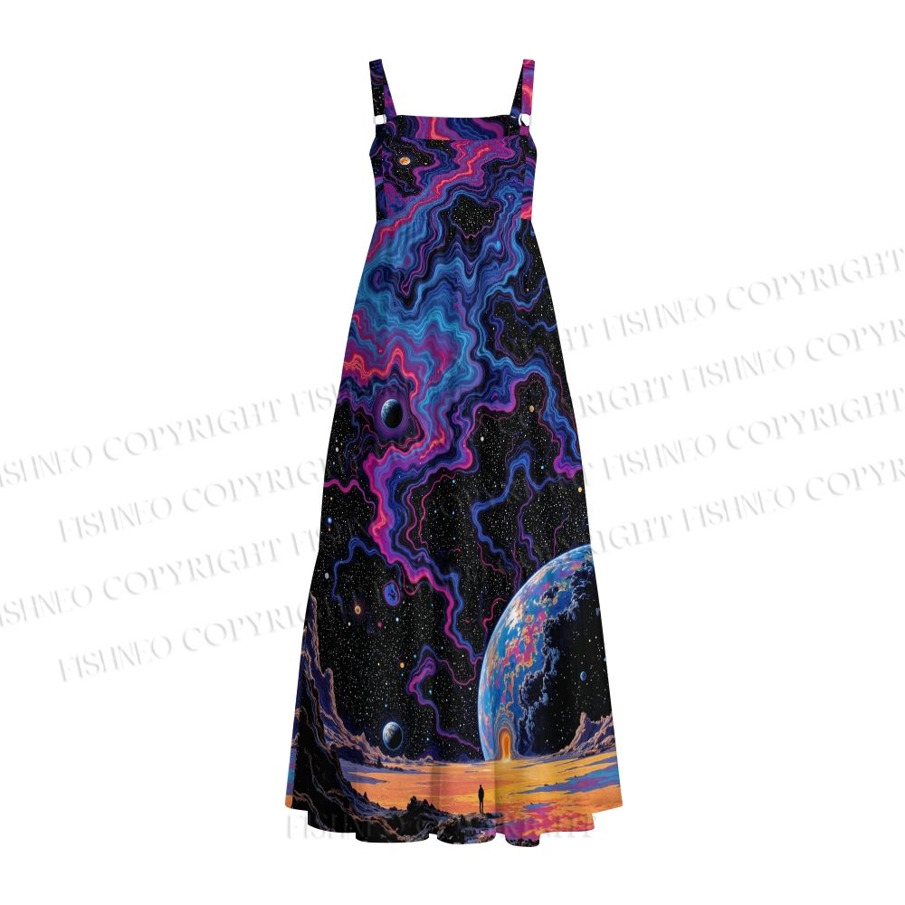 Cosmic Galaxy Planet Space Maxi Dresses