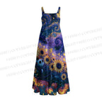 Halloween Jack Skellington Starry Sky Maxi Dresses