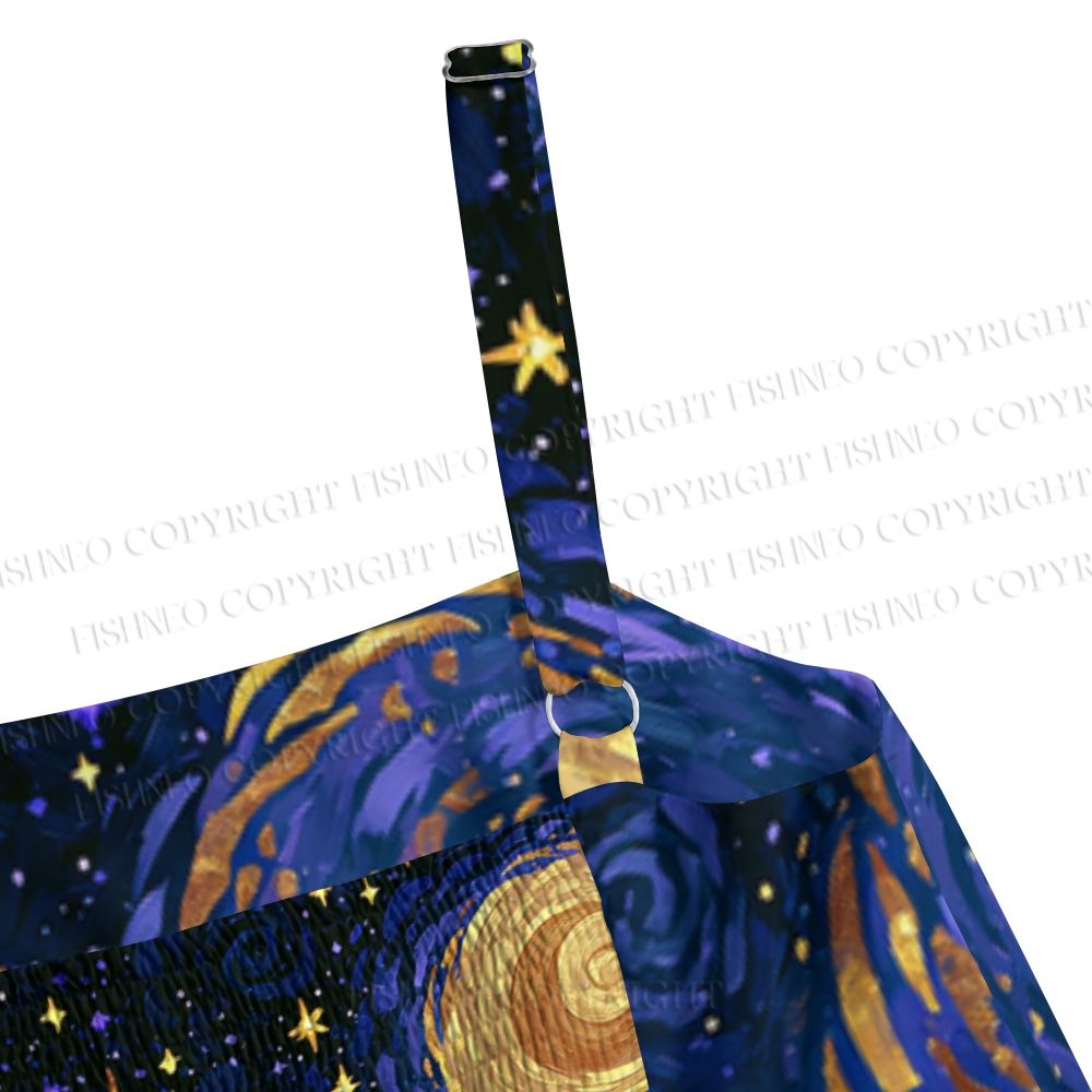 Halloween Jack Skellington Starry Sky Maxi Dresses