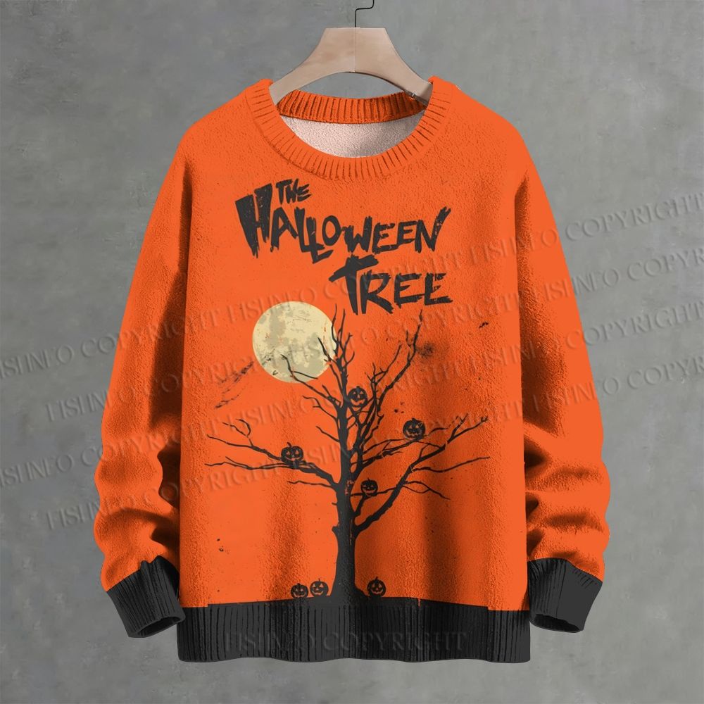 Halloween Tree Crew Neck Sweater