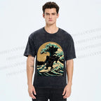 Bigfoot Surfing Washed T-Shirt