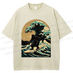 Bigfoot Surfing Washed T-Shirt