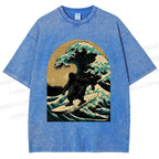 Bigfoot Surfing Washed T-Shirt