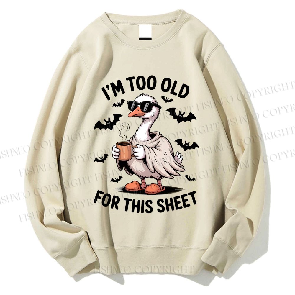 Unisex Halloween Goose Printed Sweatshirt
